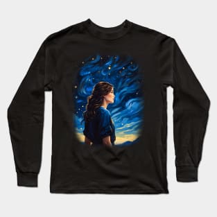 Starlight Seeker: Underneath the Milky Way! Long Sleeve T-Shirt